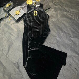 Schiaparelli New Velvet Vest Dress